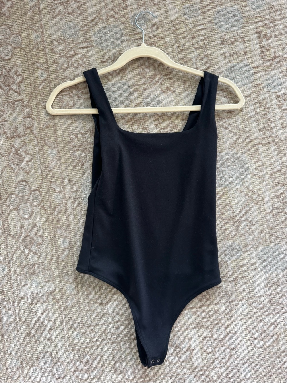 Abercrombie Classic Black Square Neck Bodysuit